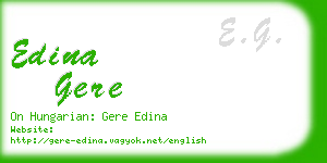 edina gere business card